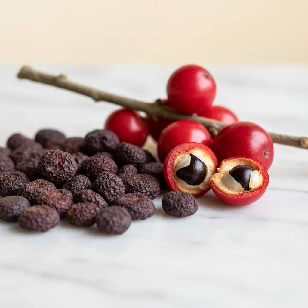 Dried guarana seeds - guarana extract natural caffeine supplement source